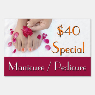 Manicure Pedicure Nail Salon Sign