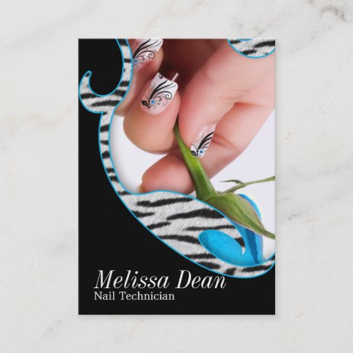 Customizable Manicure Pedicure Salon Technician Business Card