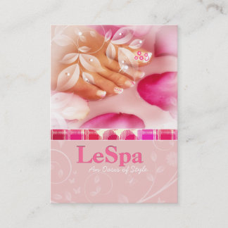 Manicure Pedicure Salon Technician Business Card