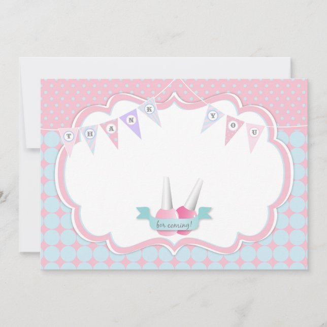 Manicure & Pedicure Spa Party Thank You Card (Front)