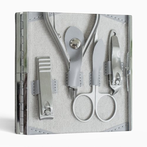 Manicure set 3 ring binder