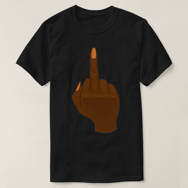 manicured flip off T-Shirt (Design Front)