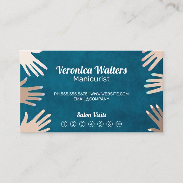 Manicured Hands | Customer Loyalty Card (Front)