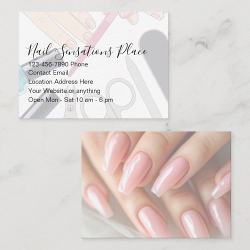 Manicurist Beauty Nails Theme Appointment Card