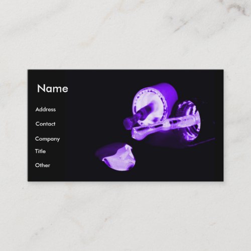 Manicurist In Black &amp; Purple Business Card Template