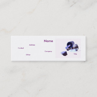Manicurist In Purple Mini Business Card
