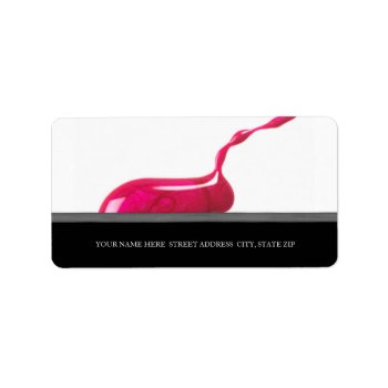 Manicurist Or Nail Salon Address Labels by lifethroughalens at Zazzle