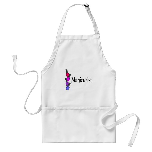 Manicurist Polish Adult Apron (Front)