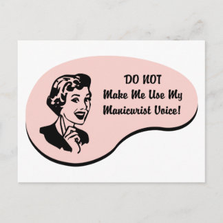 Manicurist Voice Postcard