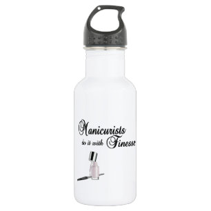 Manicurists Do It With Finesse Stainless Steel Water Bottle