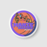 Manie Musicale Button Magnet<br><div class="desc">This features the official Manie Musicale logo designed by Emily Burrus.  Proceeds benefit the nonprofit Manie Musicale Collaborative.</div>