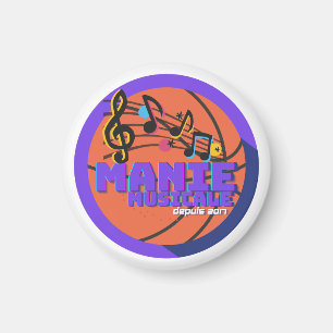 Manie Musicale Button Magnet