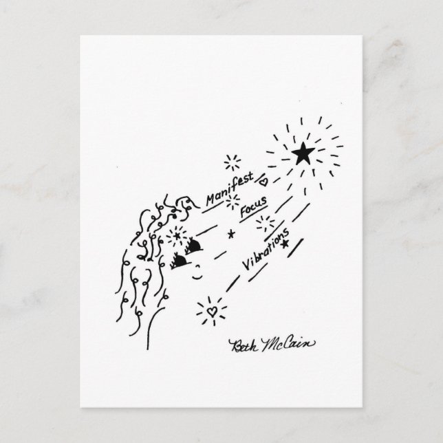 Manifest, Focus, Vibrations Postcard (Front)