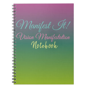 Manifest It! Vision Board Spiral Photo Notebook