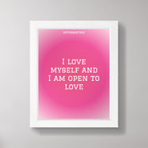 Manifest Love & relationship Affirmation Poster