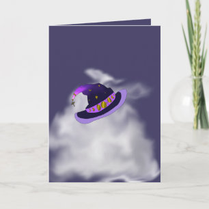 Manifest Magic Witch Hat Folded Halloween Card