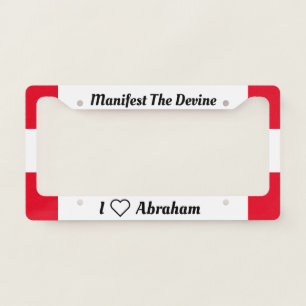 Manifest The Devine License Plate Frame