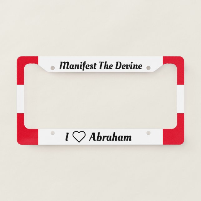 Manifest The Devine License Plate Frame (Front)
