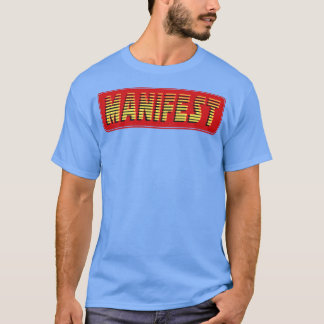 Manifest Vintage Retro Text T-Shirt