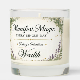 Manifest Wealth Every Day with a Teakwood Candle