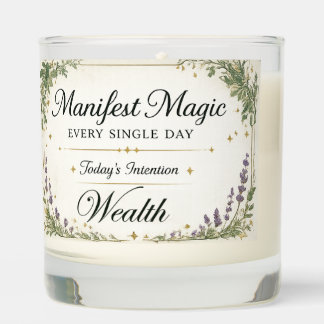 Manifest Wealth Every Day with a Teakwood Candle