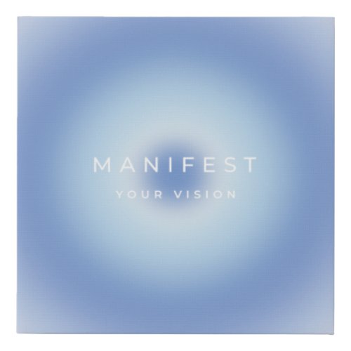 Manifest Your Vision Faux Canvas Print