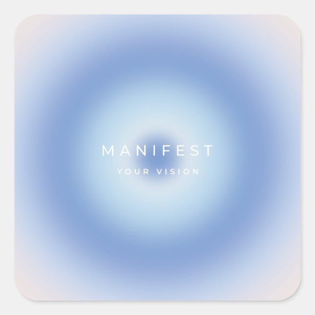 Manifest Your Vision Square Sticker (Front)