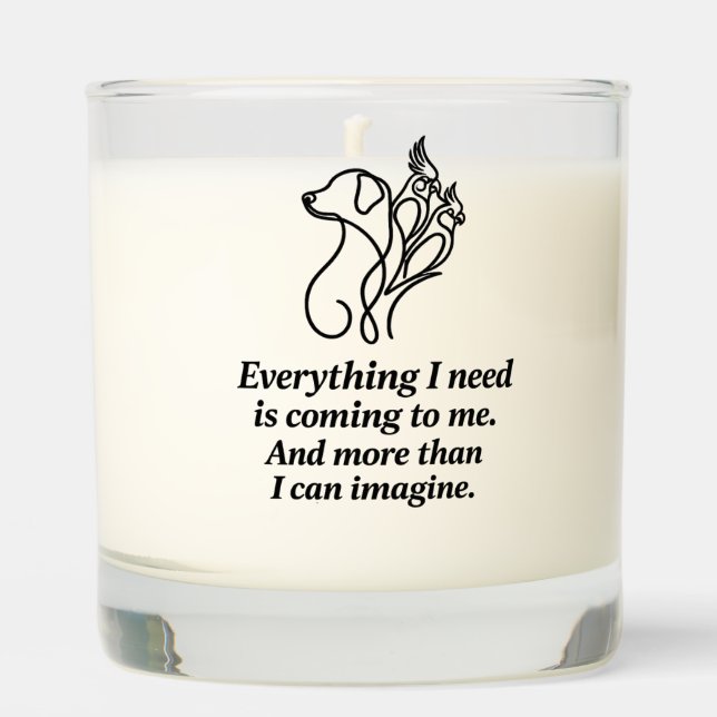 Manifestation Affirmation Candle (Front)