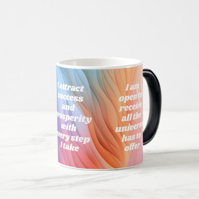 Manifestation Affirmation Color Morph Mug (Front Right)