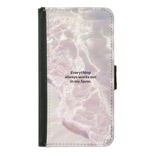 Manifestation Affirmation Graphic Samsung Galaxy S5 Wallet Case