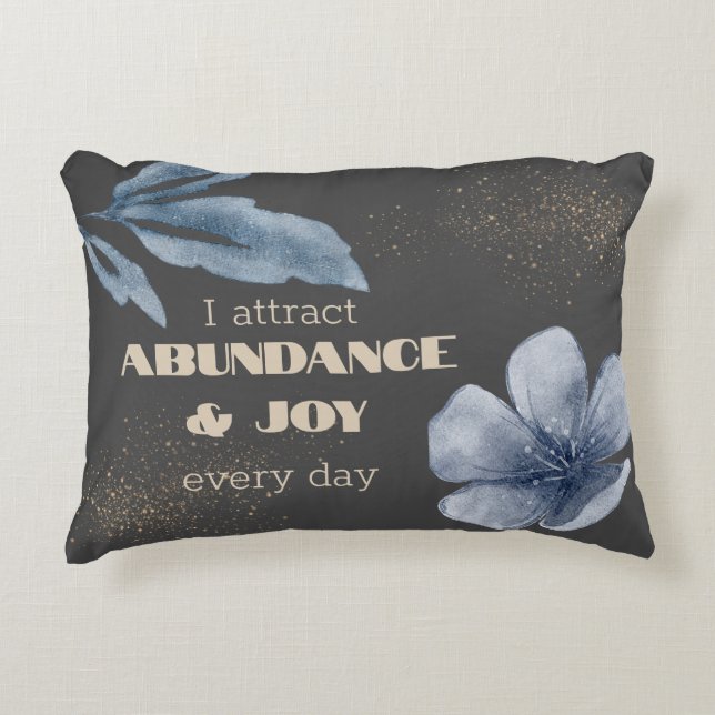 Manifestation Affirmation – Personalized Accent Pillow (Front)