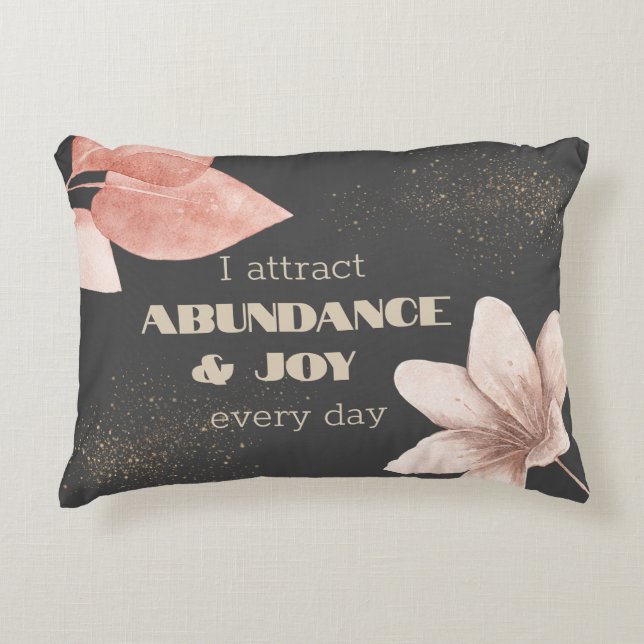 Manifestation Affirmation – Personalized Accent Pillow (Front)