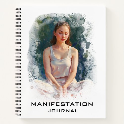  Manifestation AP85 Manifesting Meditating Girl Notebook