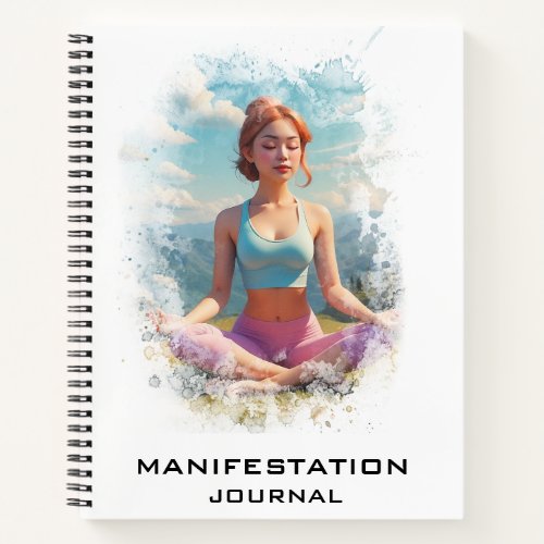  Manifestation AP85 Manifesting  Yoga Lady Notebook