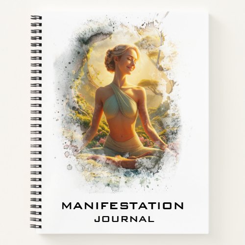  Manifestation AP85 Manifesting  Yoga Woman  Notebook