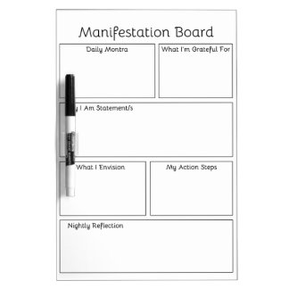 Manifestation Dry Erase Board