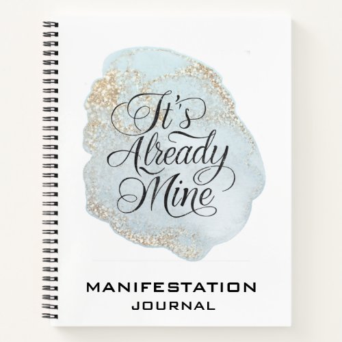  Manifestation Glitter Blue Manifest  AP85 Notebook