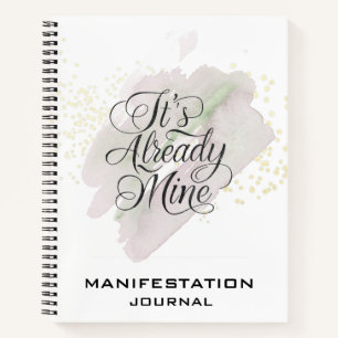 *~* Manifestation Manifesting AP85 Rose Mint Notebook