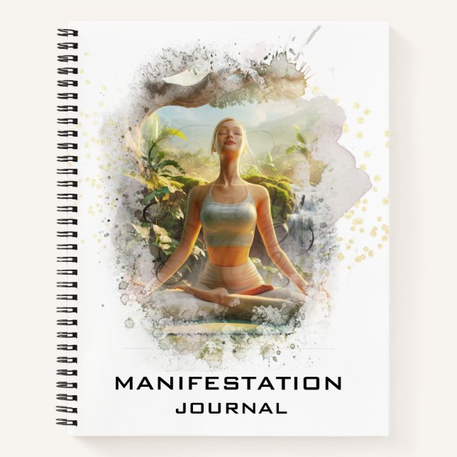 *~* Manifestation Manifesting AP85 Yoga Woman Notebook (Front)
