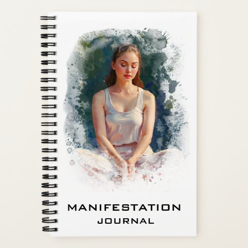  Manifestation Manifesting Meditating Girl AP85 Notebook