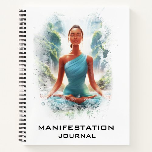  Manifestation Manifesting  Yoga Woman AP85 Notebook