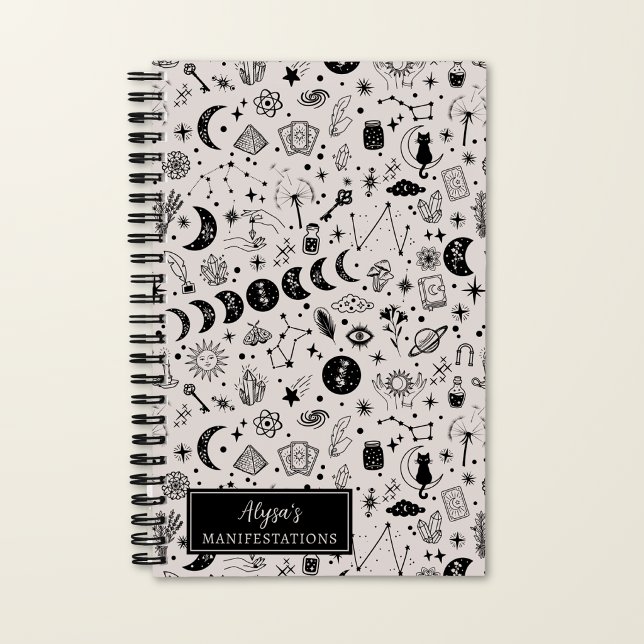 Manifestation Personalized Celestial Pattern Notebook (Creator Uploaded)