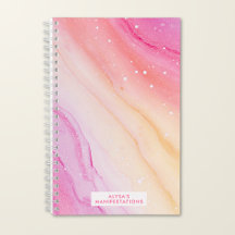 Manifestation Personalized Ombre Marble Watercolor
