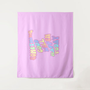 Manifestation, Pink, Preppy, Good Things Tapestry