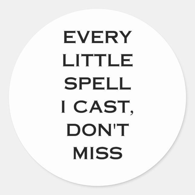 Manifestation Quote Typography Design Classic Round Sticker (Front)