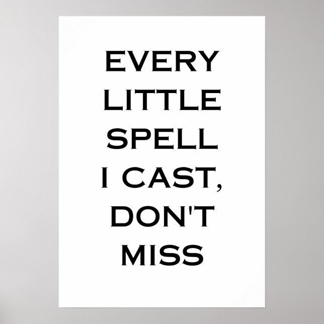 Manifestation Quote Typography Design Poster (Front)