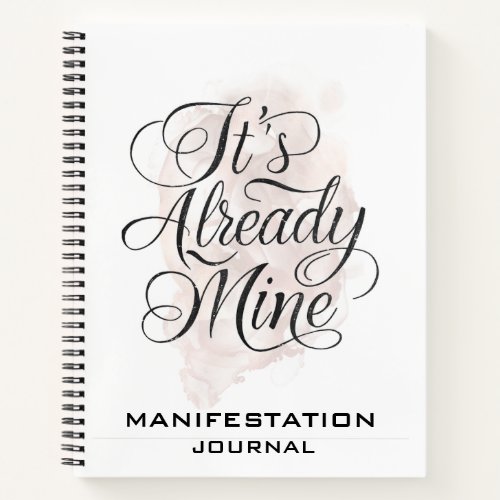  Manifestation Rose Gold Manifest  AP85 Notebook