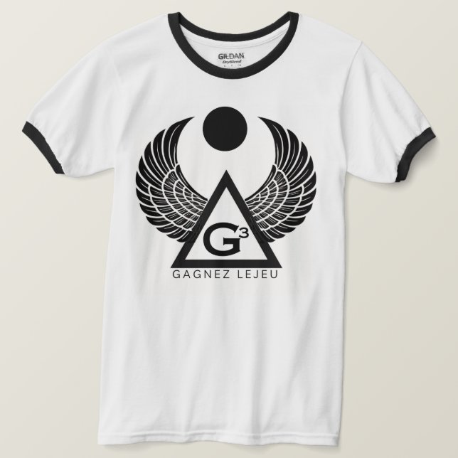 Manifestation Wear T-Shirt IAMG3 White/Black (Design Front)