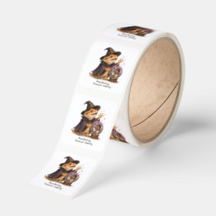 Manifesting Financial Stability Bearded Dragon Art Square Sticker