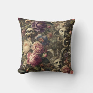 Manifesting Mythos – Gothic Victorian Throw Pillow